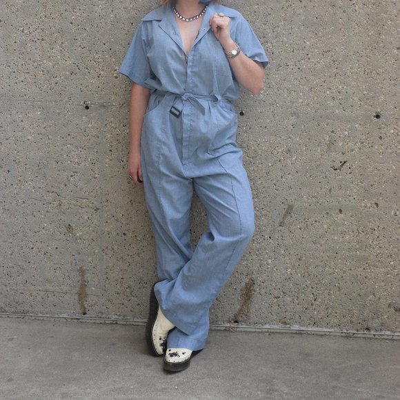 Vintage Pants - vintage cotton jumpsuit